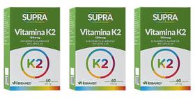 Kit 3 Supra Vitamina K2 60 Cápsulas - Herbamed