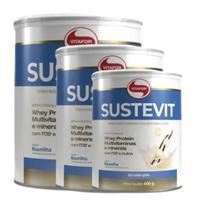 Kit 3 Sustevit 400g Baunilha