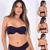 kit 3 Sutiã Alças Removiveis Bojo Alta Sustentação Alças Versáteis alça cruzada estilo nadador alça
