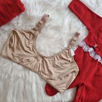 Kit 3 Sutiã Amamentação Reforçado Microfibra Alça Abre Fácil Gestante Grávida Plus Size