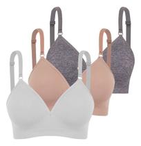 Kit 3 Sutiã Com Bojo Trifil Daily Reforçado Sem Costura