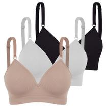 Kit 3 Sutiã Com Bojo Trifil Daily Reforçado Sem Costura