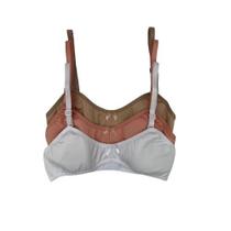 Kit 3 Sutiã Menina Moça Juvenil Sem Bojo com Espuminha REF ALICE