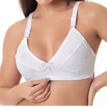 Kit 3 Sutiã Sustentação Reforçado Sem Bojo Renda Kit 3 Sutiã Sustentação Reforçado Sem Bojo Renda
