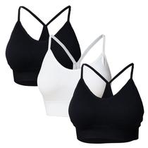Kit 3 Sutiã Top Nadador Poliamida Bojo Removível Confortável COR:PRETO/PRETO/BRANCOTamanho:GG Kit 3 Sutiã Top Nadador Poliamida Bojo Removível Confortável COR:PRETO/PRETO/BRANCOTamanho:GG