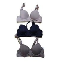 Kit 3 Sutiãs Reforçados LGC, Tamanhos M/G/GG/XG, Cores Neutras, com Bojo Kit 3 Sutiãs Reforçados LGC, Tamanhos M/G/GG/XG, Cores Neutras, com Bojo