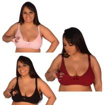 Kit 3 Sutiãs Sutian Soutien Sutien De Amamentação até Plus Size Kit 3 Sutiãs Sutian Soutien Sutien De Amamentação até Plus Size