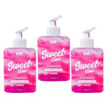 Kit 3 Sweet Glow Girl Gel Creme Aromatizante Beijável 320ml Chiclete