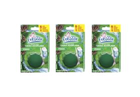 Kit 3 Tablete Para Caixa Acoplada Pinho 45g- Novo Frescor Kit 3 Tablete Para Caixa Acoplada Pinho 45g- Novo Frescor