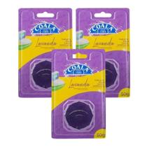 Kit 3 Tablete Sanitário Coala Lavanda 50g Caixa Acoplada Descarga Banheiro Atimofo Desodorizante Mofo Mau Cheiro Urina Limpeza Residencial Empresa
