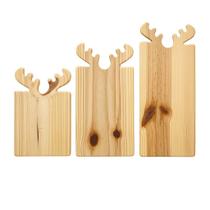 Kit 3 Tabuas Decorativas Alce Natal Petisqueira Decoração Festa