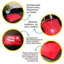 Kit 3 Tábuas Frios Tábua Churrasco Corte Carne Cozinha