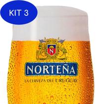 Kit 3 Taça Cerveja Norteña 310ml Importado