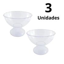 Kit 3 Taça P/sobremesa Gourmet 2,8L Acrílico Confeitaria Kit 3 Taça P/sobremesa Gourmet 2,8L Acrílico Confeitaria