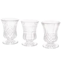 Kit 3 Taças p/Licor em Vidro Sortida Transparente 55ml Lyor Kit 3 Taças p/Licor em Vidro Sortida Transparente 55ml Lyor