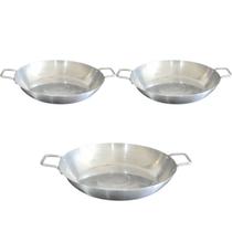 Kit 3 Tacho Alumínio Polido 18cm 1Lc/ Alça Fritas Hamburguer Kit 3 Tacho Alumínio Polido 18cm 1Lc/ Alça Fritas Hamburguer