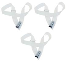 Kit 3 Talabartes Simples p/ Lira 5 cm Branco - Spanking Kit 3 Talabartes Simples p/ Lira 5 cm Branco - Spanking