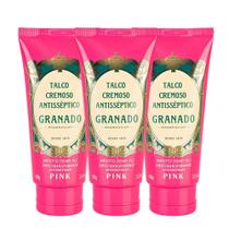 Kit 3 Talco Cremoso Creme Anti-transpirante Granado Pés Axilias Pink 100g Kit 3 Talco Cremoso Creme Anti-transpirante Granado Pés Axilias Pink 100g