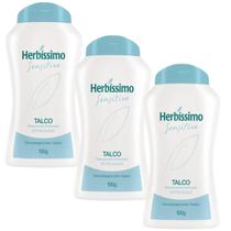 Kit 3 Talco Desodorante Herbíssimo Sensitive 100G - Dana