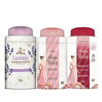 Kit 3 Talco Lavanda Jasmim Intense 100G - Memphis