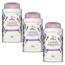 Kit 3 Talco Perfumado Alma De Flores Lavanda 100G - Memphis Kit 3 Talco Perfumado Alma De Flores Lavanda 100G - Memphis