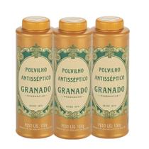 Kit 3 Talco Polvilho para os Pés Axilas Assaduras Frieiras Antisséptico Tradicional Granado 100g Kit 3 Talco Polvilho para os Pés Axilas Assaduras Frieiras Antisséptico Tradicional Granado 100g