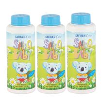 Kit 3 Talcos Infantil Corporal Perfumado 100g Safira Baby Kit 3 Talcos Infantil Corporal Perfumado 100g Safira Baby