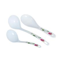 Kit 3 Talheres Para Cozinha Conchas Colher Cabo Floral M.Lar