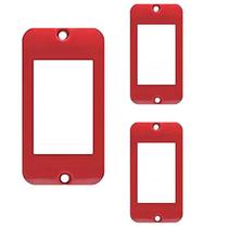 KIT 3 Tampa Modular 3 Postos P/ Condulete 1'' Vermelho MG