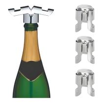 Kit 3 Tampa Rolha Vedação Garrafa Champagne Vinho Espumante