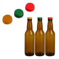 Kit 3 Tampas ajustáveis Garrafa Silicone Cerveja Vinho Prana Kit 3 Tampas ajustáveis Garrafa Silicone Cerveja Vinho Prana