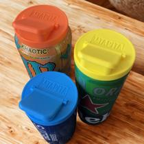 Kit 3 tampas para lata de bebida, reutilizável, sujeiras por fora, gás por dentro, BPA free, LA TAPITA