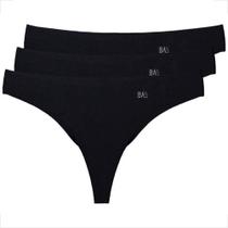 Kit 3 Tanga Fio Corte A Laser Feminina Moderna Atacado - Básica Linda