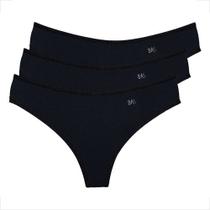 Kit 3 Tangas Conforto Fio Duplo Feminina Elegante Atacado Kit 3 Tangas Conforto Fio Duplo Feminina Elegante Atacado