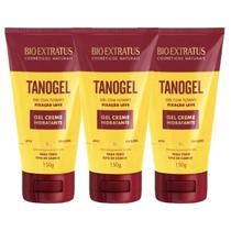 Kit 3 Tanogel Hidratante Fixador Gel Creme 150g Bio Extratus