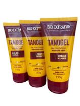 Kit 3 Tanogel Hidratante Fixador Gel Creme 150g Bio Extratus - BIOEXTRATUS