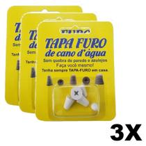 Kit 3 Tapa Furo P/ Cano De Água 5 Medidas Fácil Instalação