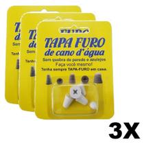 Kit 3 Tapa Furo P/ Cano De Água 5 Medidas Fácil Instalação