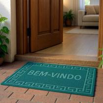 Kit 3 Tapete Antiderrapante Capacho Porta Entrada 40X Verde