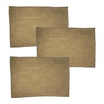 Kit 3 Tapete Borracha Antiderrapante Absorvente Toalha de Pé Macio Banheiro Canto Box