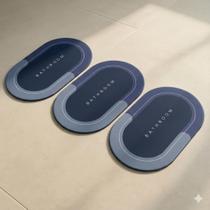 Kit 3 Tapete Mágico Super Absorvente Antiderrapante 60x40cm Secagem Rápida Lavável Máquina Box Pia Banheiro Cozinha