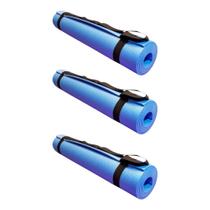 Kit 3 Tapete Yoga Alça 170x60cm 5mm Evamax Azul Kit 3 Tapete Yoga Alça 170x60cm 5mm Evamax Azul