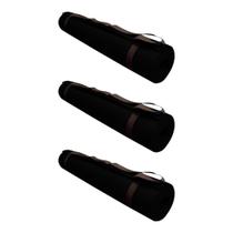 Kit 3 Tapete Yoga Alça 170x60cm 5mm Evamax Preto Kit 3 Tapete Yoga Alça 170x60cm 5mm Evamax Preto