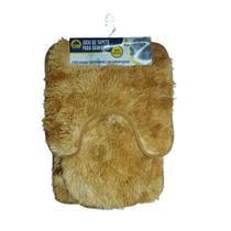 Kit 3 tapetes banheiro peludo felpudo jogo de tapete 3 peças
