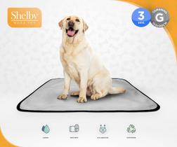 Kit 3 Tapetes Higiênicos Lavável Cães Cachorro Grande 100x90 - SHELBY MODA PET