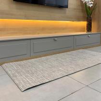 Kit 3 Tapetes Passadeira Itália Prime Algodão Poliéster Base Antiderrapante Ideal Quarto Cozinha