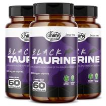 Kit 3 Taurina Black Unilife 60 cápsulas