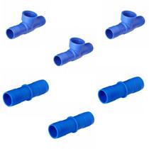 Kit 3 Te Rosca Interna 1.1/2 e 3 União Interna 1.1/2 Agrojet Kit 3 Te Rosca Interna 1.1/2 e 3 União Interna 1.1/2 Agrojet