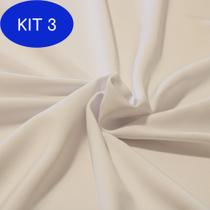 Kit 3 Tecido Malha Neoprene Branco 93% Poliester 7% Elastano - Tecidosmodelo