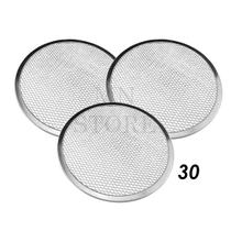 Kit 3 Tela Pizza 30Cm Alumínio Redonda Quadriculada Kit 3 Tela Pizza 30Cm Alumínio Redonda Quadriculada